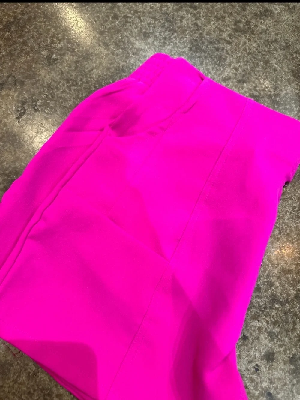 Karlie Hot Pink High-Waist Button-Front Women’s Shorts